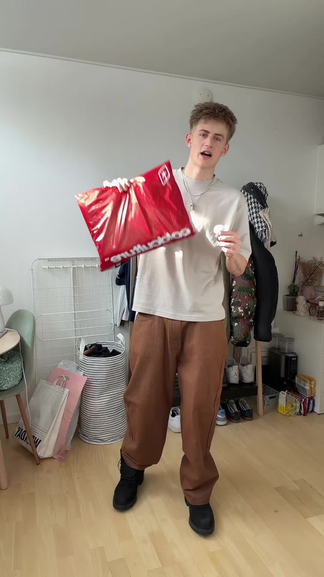 TikTok post by @lucasdyrhauge for Cold Culture. Caption reads: @Cold Culture Hoodie review #fashion #streetwear....