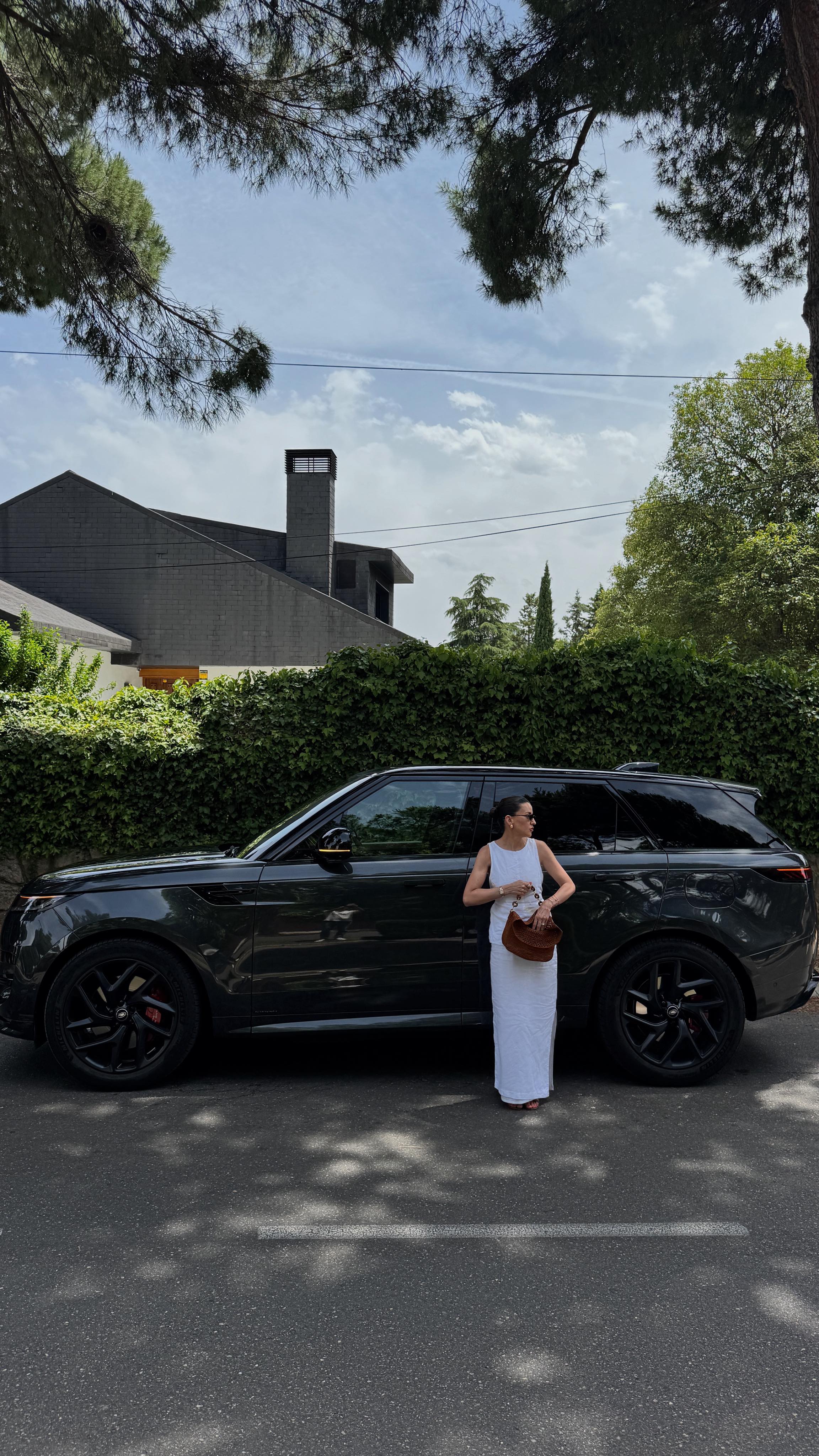 Instagram post by @alexandrapereira for Land Rover. Caption reads: One of my favorite things to do: driving and....