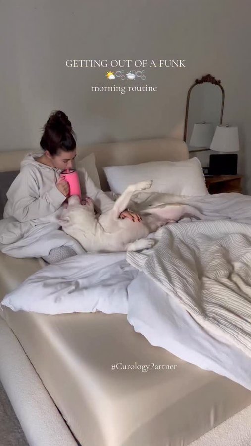 Instagram post by @gracelynnhewitt for Curology. Caption reads: #curologypartner My skin has never felt more....