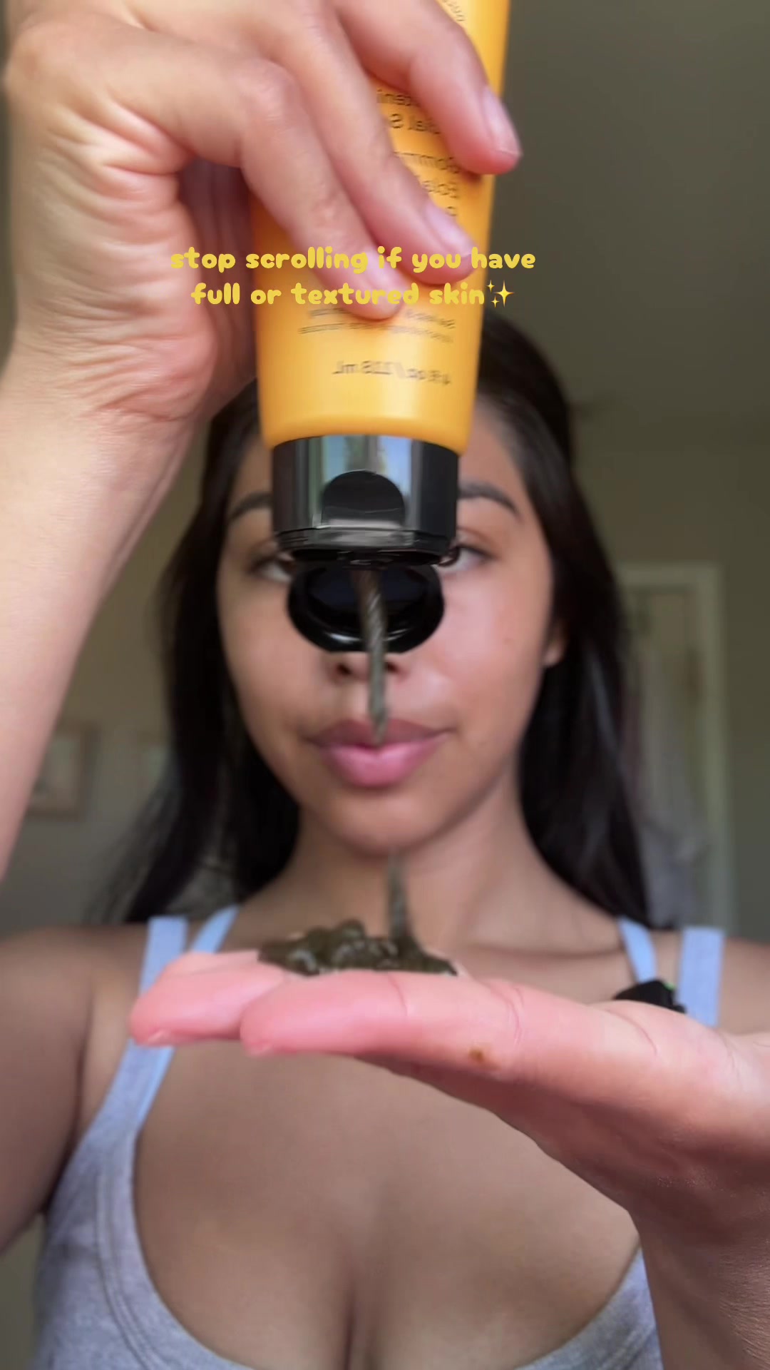 TikTok post by @vivianamorreno for Acure. Caption reads: #ad no more dull textured skin thanks to @Acure....