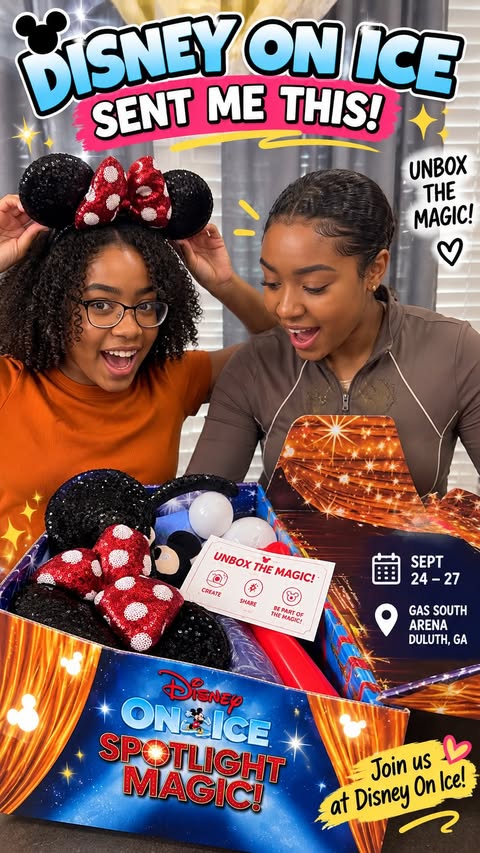 Instagram post by @just_paigem for Disney On Ice. Caption reads: Disney On Ice sent Paige a little magic in the....
