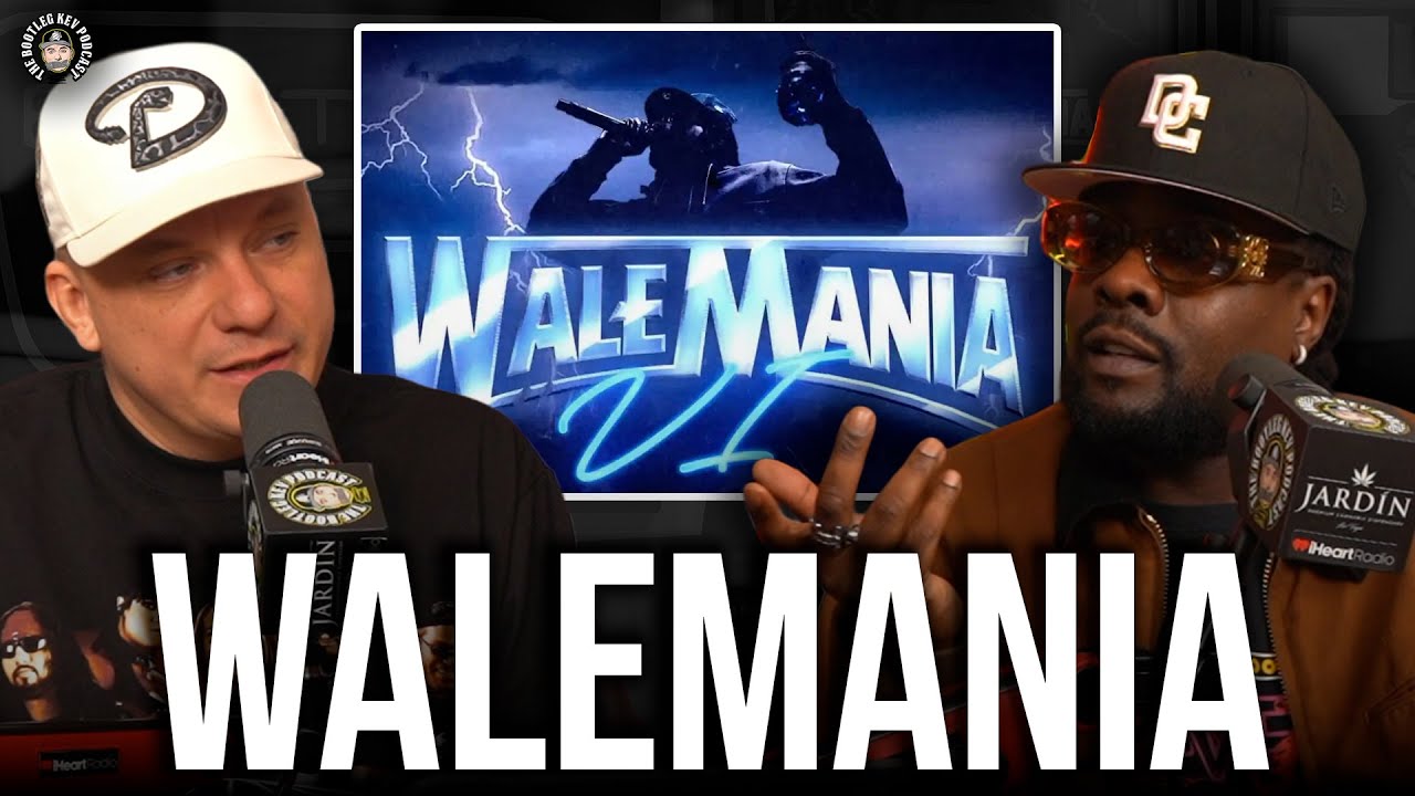 YouTube post by @BootlegKev for Jardin Las Vegas. Caption reads: Wale reveals why WaleMania is ending & how he....