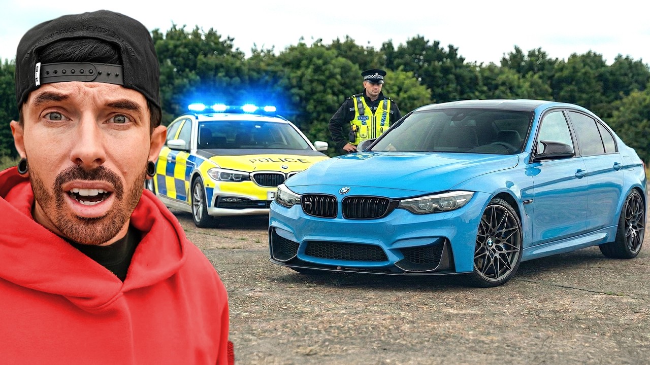 YouTube post by @matarmstrongmk2 for carVertical. Caption reads: I BOUGHT A STOLEN BMW M3.