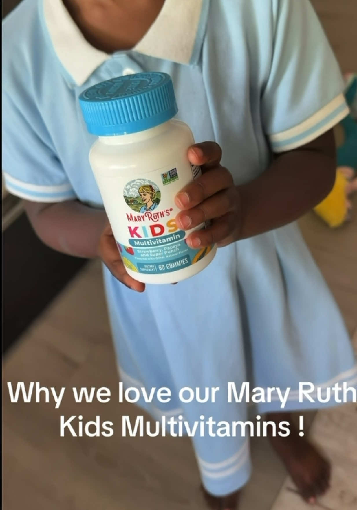TikTok post by @mimasaint for MaryRuth's Kids. Caption reads: @MaryRuth's - Kids *Results may vary !.