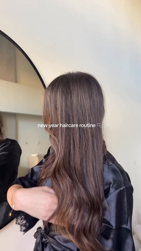 Instagram post by @styled.byjordan for Blake Brown Beauty. Caption reads: new year, hydrated hair @blakebrownbeauty....