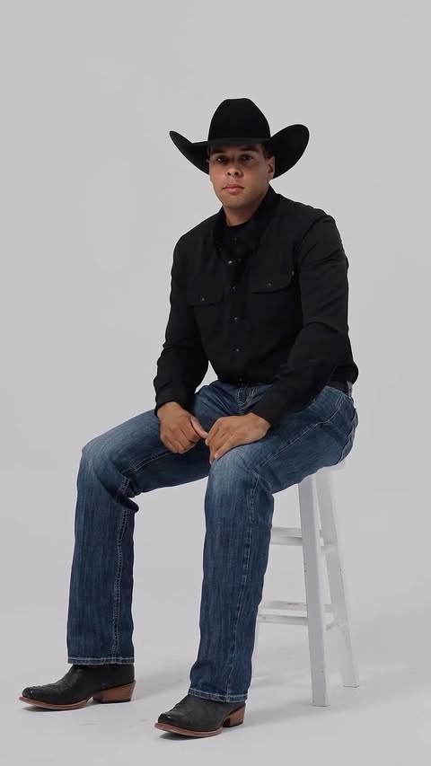 Instagram post by @themoneymayfield for Boot Barn. Caption reads: NFR ready with rodeo athlete @themoneymayfield..