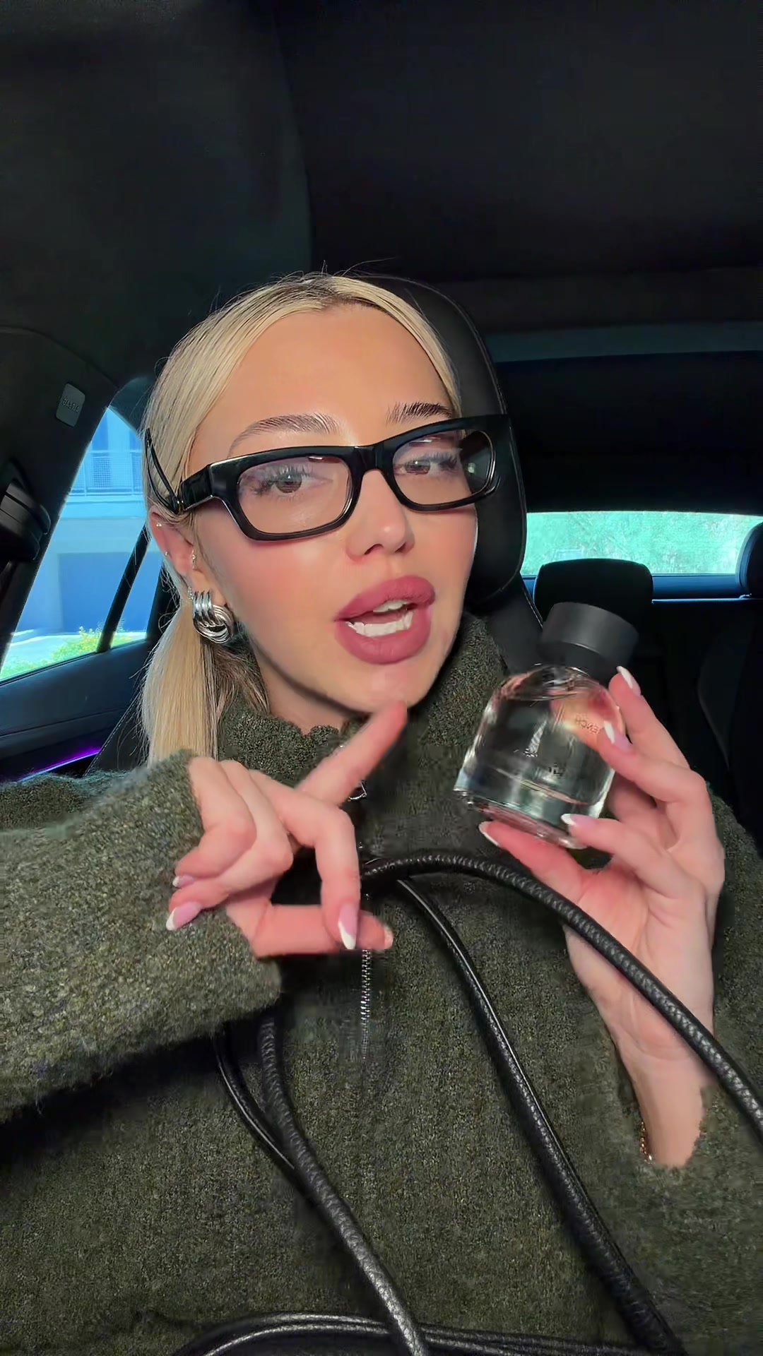 TikTok post by @alyssaantocii for Henry Rose. Caption reads: [...] my new fav fragrance. French Exit by @Henry....