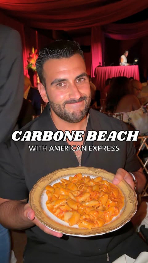 Instagram post by @mr.eats305 for American Express. Caption reads: #ad Everything you can expect at @AmericanExpress....