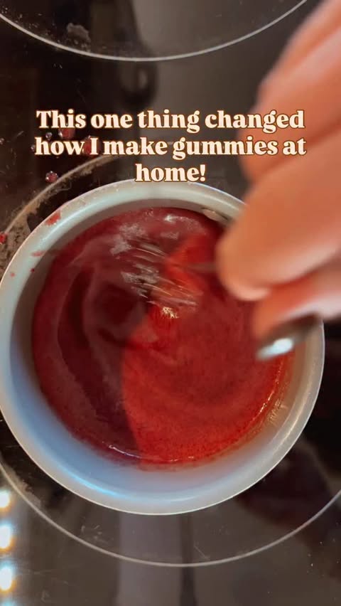 Instagram post by @hearthstoneandtable for LĒVO. Caption reads: Making homemade gummies used to mean sticky....