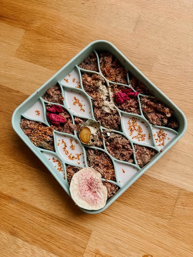 Instagram post by @the_prairie_paws for BIG COUNTRY RAW. Caption reads: [...] simple and species-appropriate with....