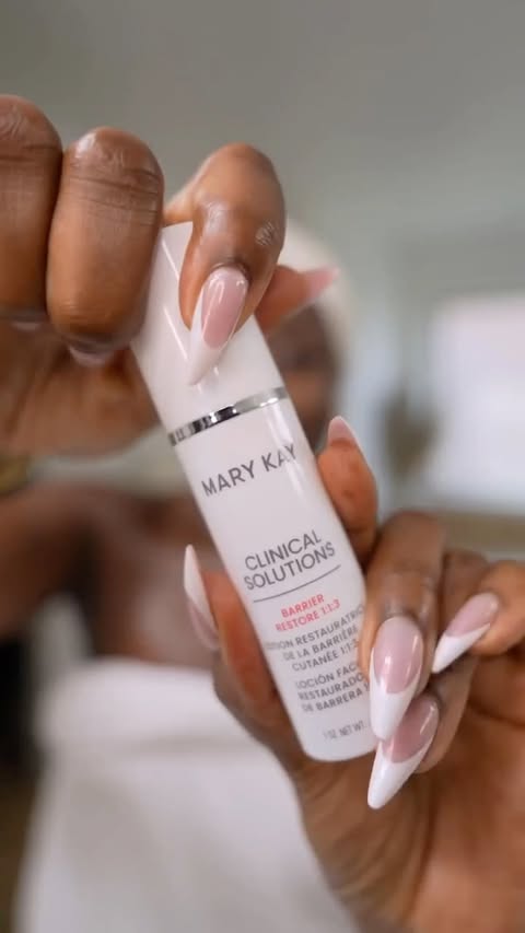 Instagram post by @mena_adubea for Mary Kay. Caption reads: Sometimes I do too much, so the @MaryKayUS Barrier....