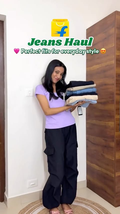 Instagram post by @oh_soo_stylish for Flipkart. Caption reads: 🔗Comment ‘Jeans’ For Link❤️✅.