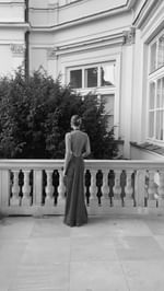 Instagram post by @michalinamurawska for MARTINI. Caption reads: a very special dress designed by @lukaszjemiol and....