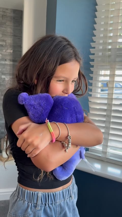 Instagram post by @adventures_withthehammonds for Care Bears. Caption reads: [...] Luna is absolutely obsessed with the Care....