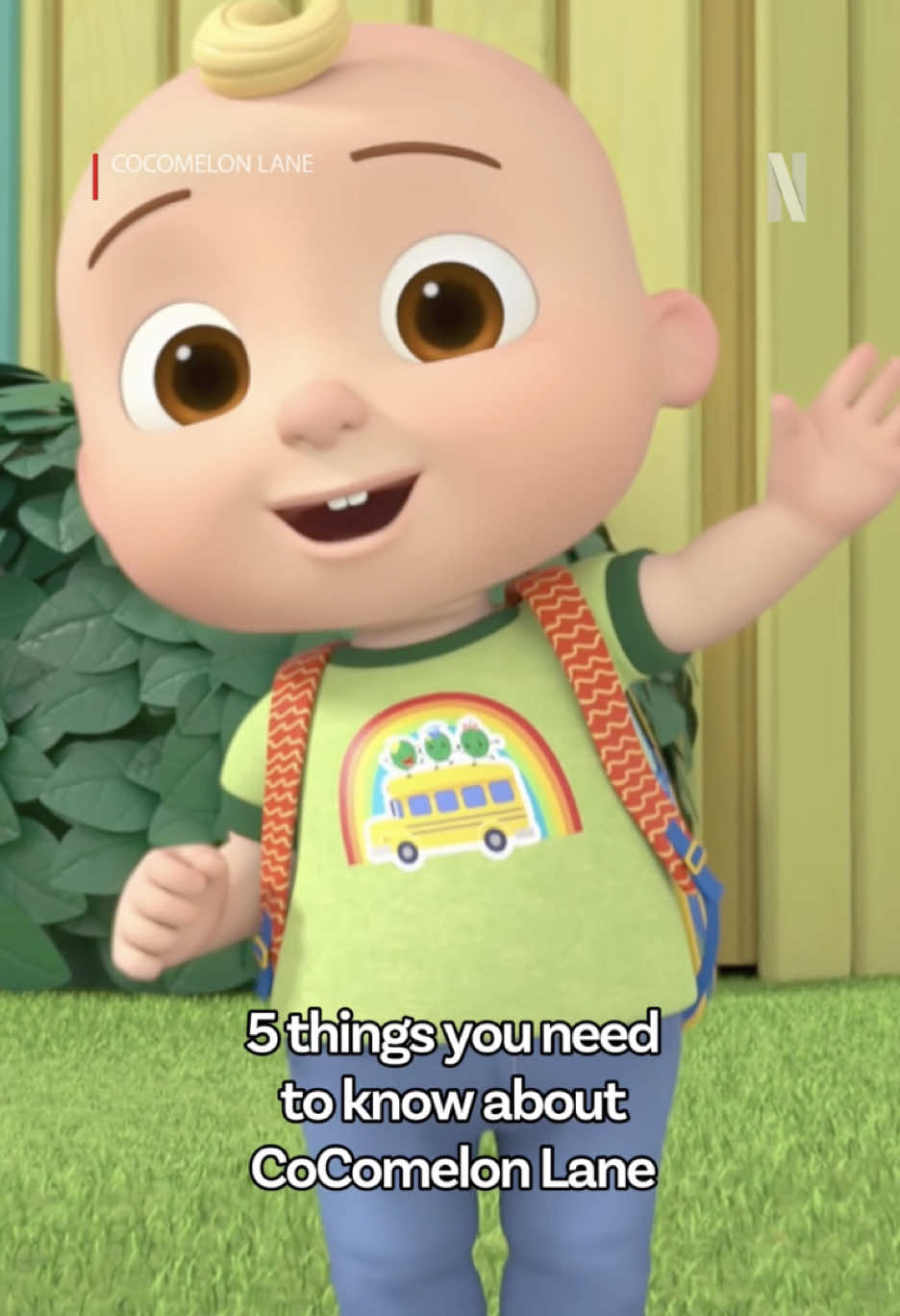 TikTok post by @cocomelon for Netflix Family. Caption reads: If anyone needs us, we’ll just be over here....