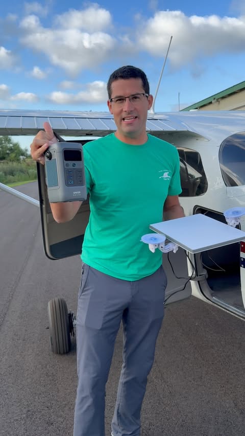 Instagram post by @staylevelavionix for SpaceX. Caption reads: Starlink by @spacex Mounting in a C172 with....