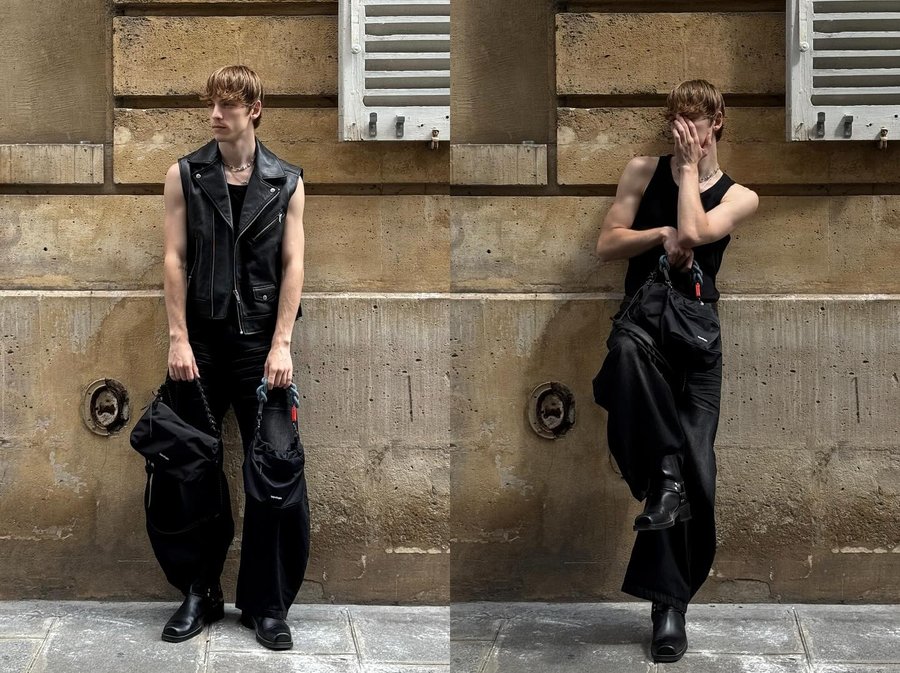 Instagram post by @dan_vmd for The Kooples. Caption reads: Festival season hits different in @thekooples,....