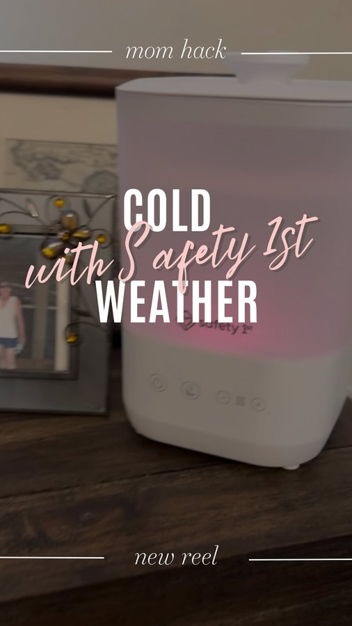 Instagram post by @sofis.mommyworld for Safety 1st. Caption reads: Cold season best friend is this cute space....