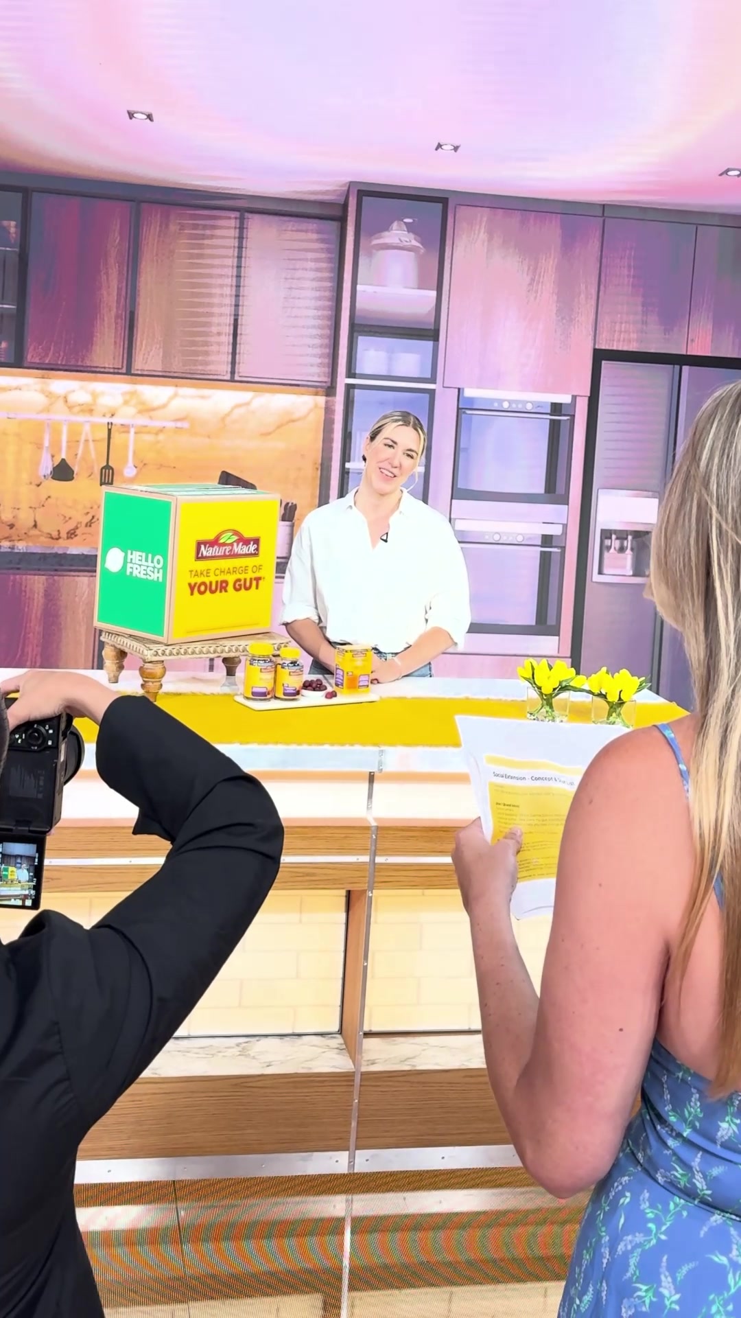 TikTok post by @naturemadevitamins for Good Morning America. Caption reads: Early bird catches the @Good Morning America....