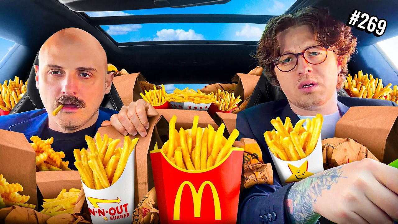 YouTube post by @TheYardPodcast for Rocket Money. Caption reads: We Ranked French Fries. All of Them. | The Yard.