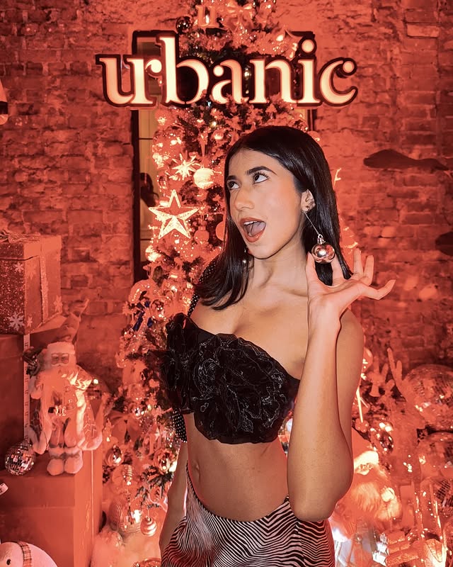 Instagram post by @ishakhanna345 for Urbanic. Caption reads: merry’s gone round @urbanic_in @monkentertainment....