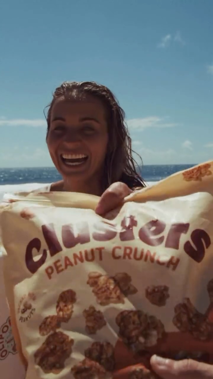 Instagram post by @briannacope for Natures Garden. Caption reads: [...] my new favorite post surf snack 🥰....