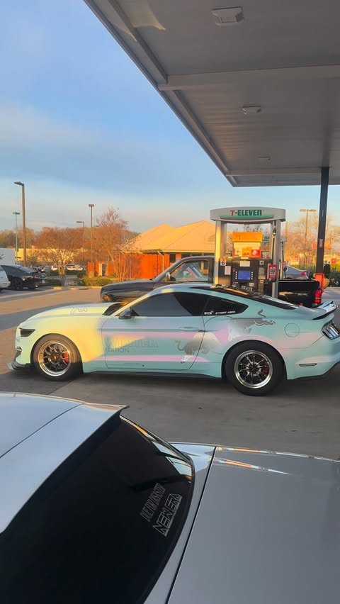 Instagram post by @imetsu.tm for RAXTiFY. Caption reads: 7/11 newest sponsor #mustang #ford #cars....