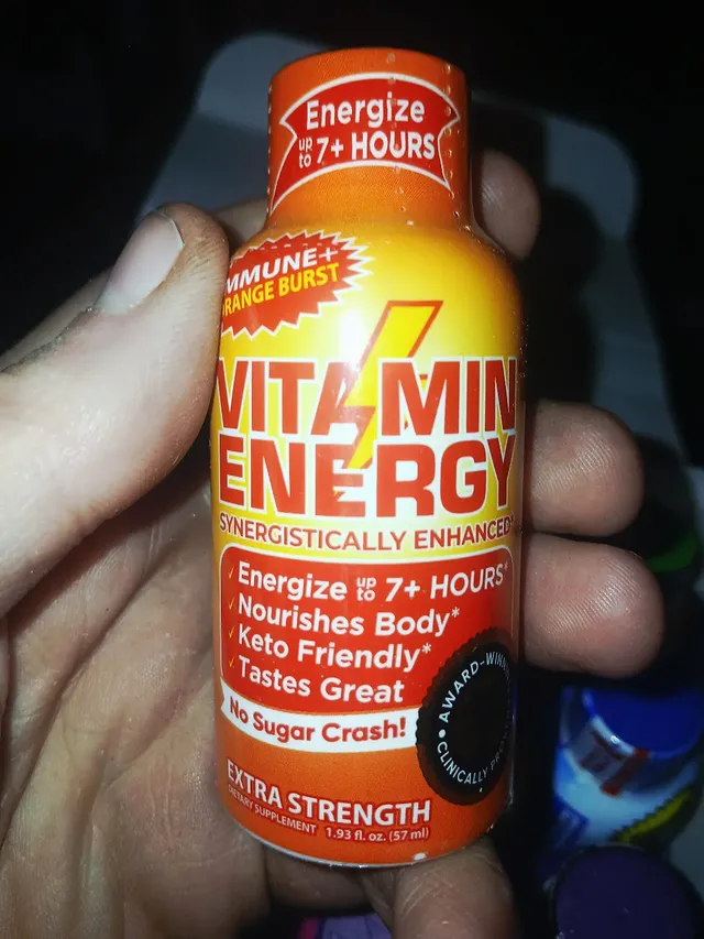 Instagram post by @lees.specialty for Vitamin Energy. Caption reads: 🍊 Vitamin Energy: Immune+ Orange Burst Extra....