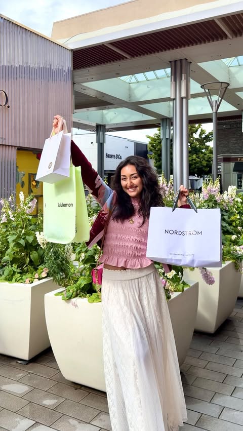 Instagram post by @sarahsundrop for Simon Malls. Caption reads: it’s a spring thing 🌼✨ @stanfordshop has....