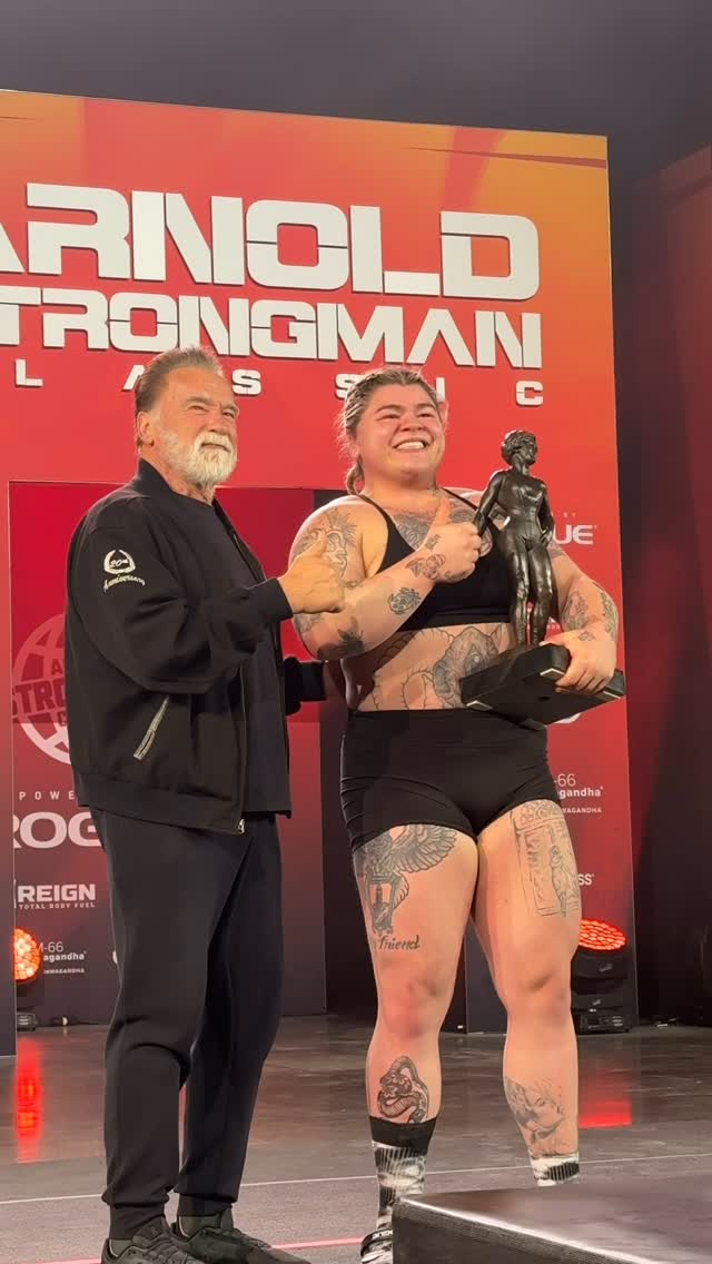 Instagram post by @inez_prostrongwoman for Reign Body Fuel. Caption reads: AND THE NEW 🏆

Congratulations to....