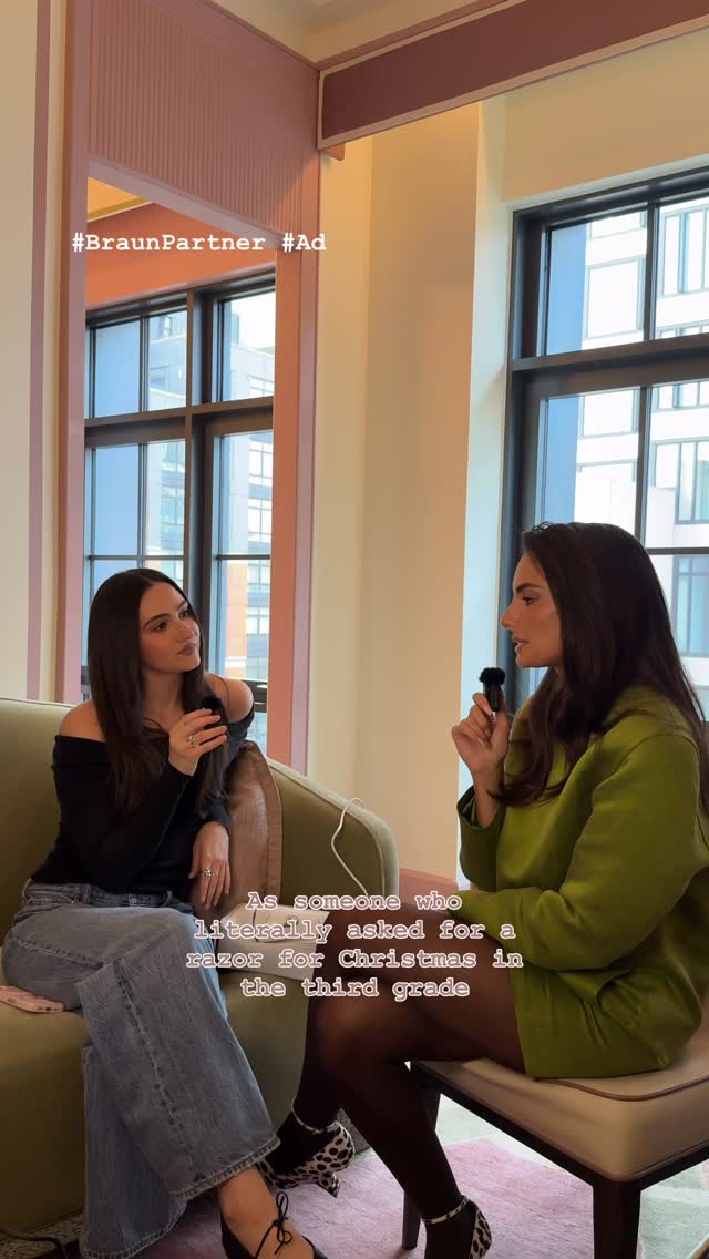 Instagram post by @beautychickee for Braun. Caption reads: #BraunPartner #Ad always keeping it silky smooth....