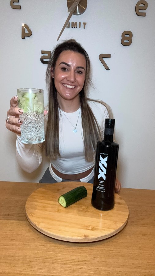 Instagram post by @sabrinahodgedicaprio for XIX Vodka. Caption reads: Have you tried XIX vodka before?? Have any party’s....