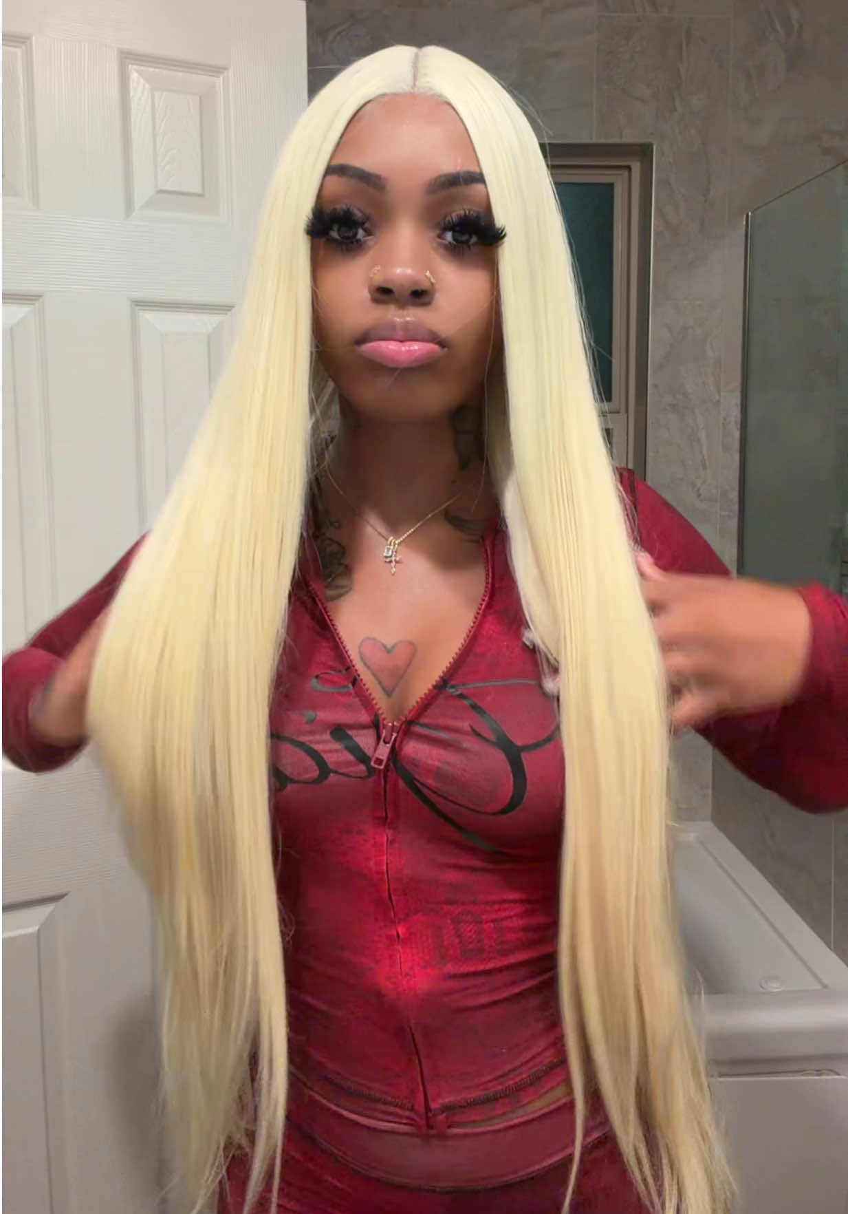 TikTok post by @richgalbrat for Style Icon Hair. Caption reads: Can U Believe This Synthetic?👀😍 @Style Icon Hair....