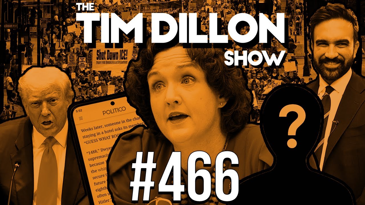 YouTube post by @TimDillonShow for Factor_. Caption reads: The Real Katie Porter & A Special Guest | The Tim....
