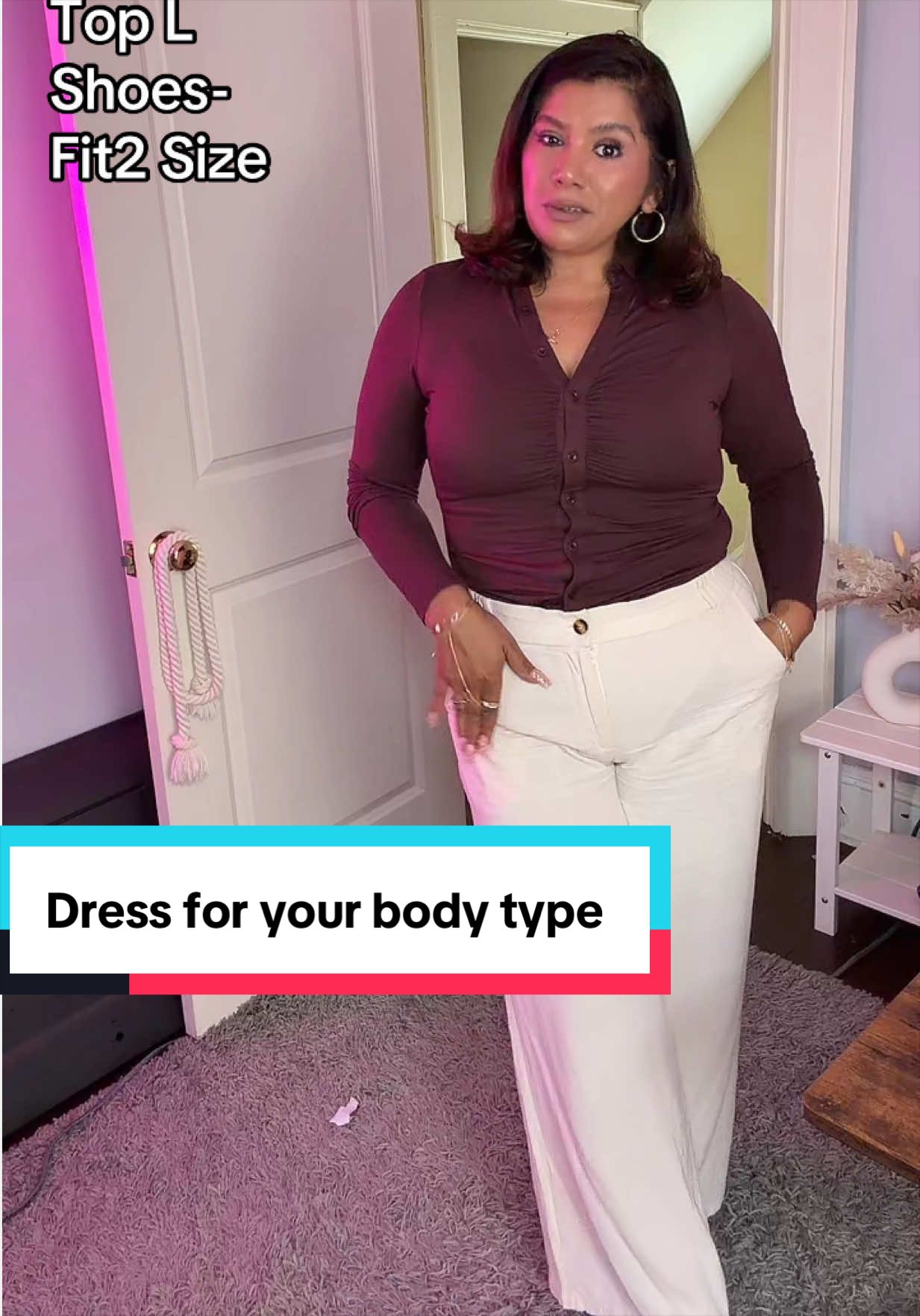TikTok post by @marlas_glow for Molitree. Caption reads: [...] #plussize #officeootd #slimmingoutfits....