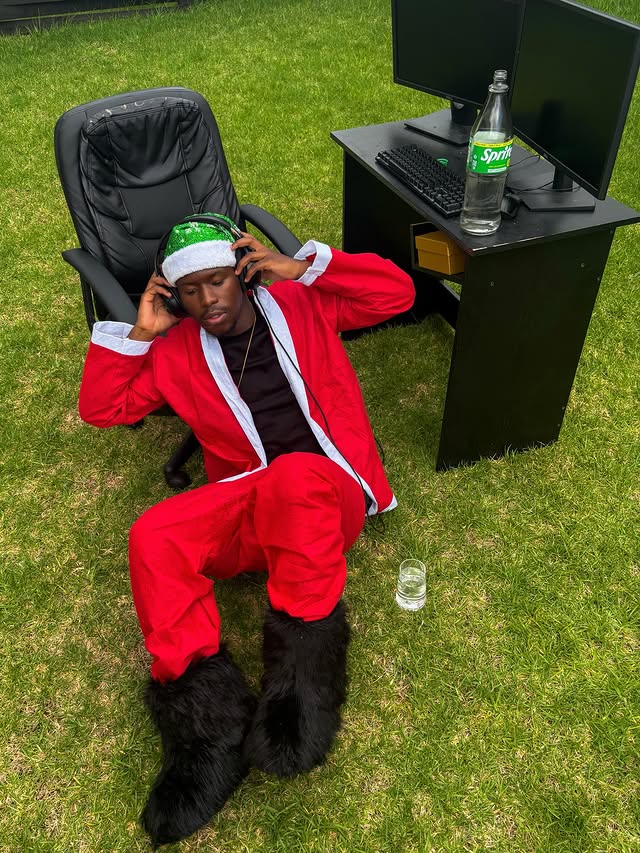 Instagram post by @sonwabile__x for Sprite South Africa. Caption reads: Fader krisimusi🎄 is touching grass this summer....