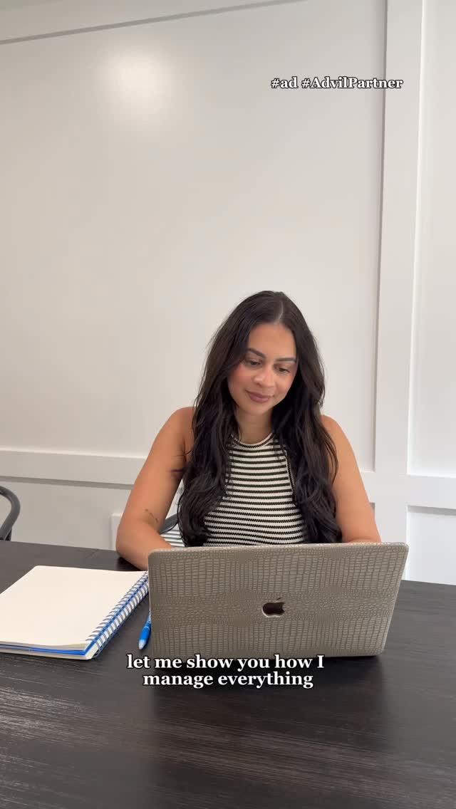 Instagram post by @em.loren_ for Advil. Caption reads: #ad That time of the month doesn’t come with a....