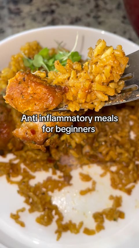 Instagram post by @breecancook for FIGS. Caption reads: Here’s an anti inflammatory meal for beginners.....