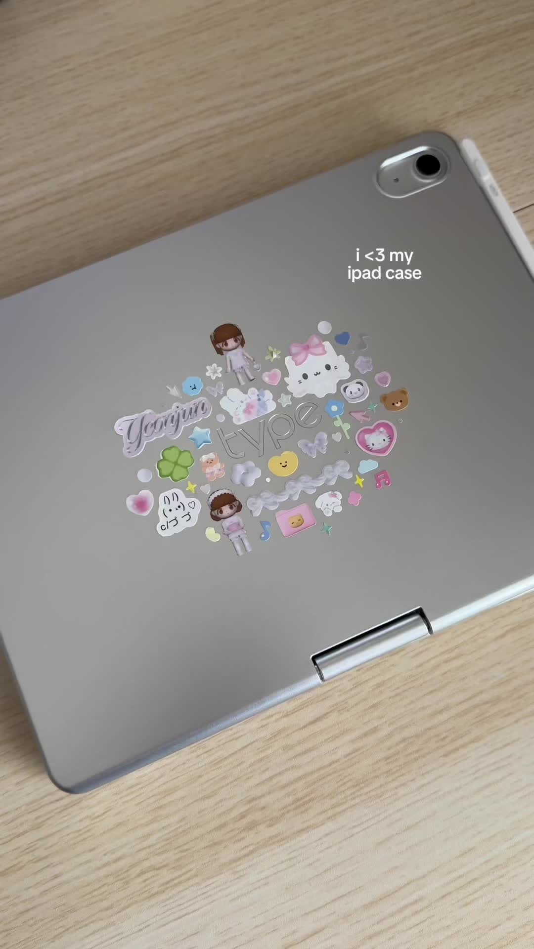 TikTok post by @tubatuluvr for Typecase. Caption reads: i love my ipad thank you @Typecase ^_^ #soobin....