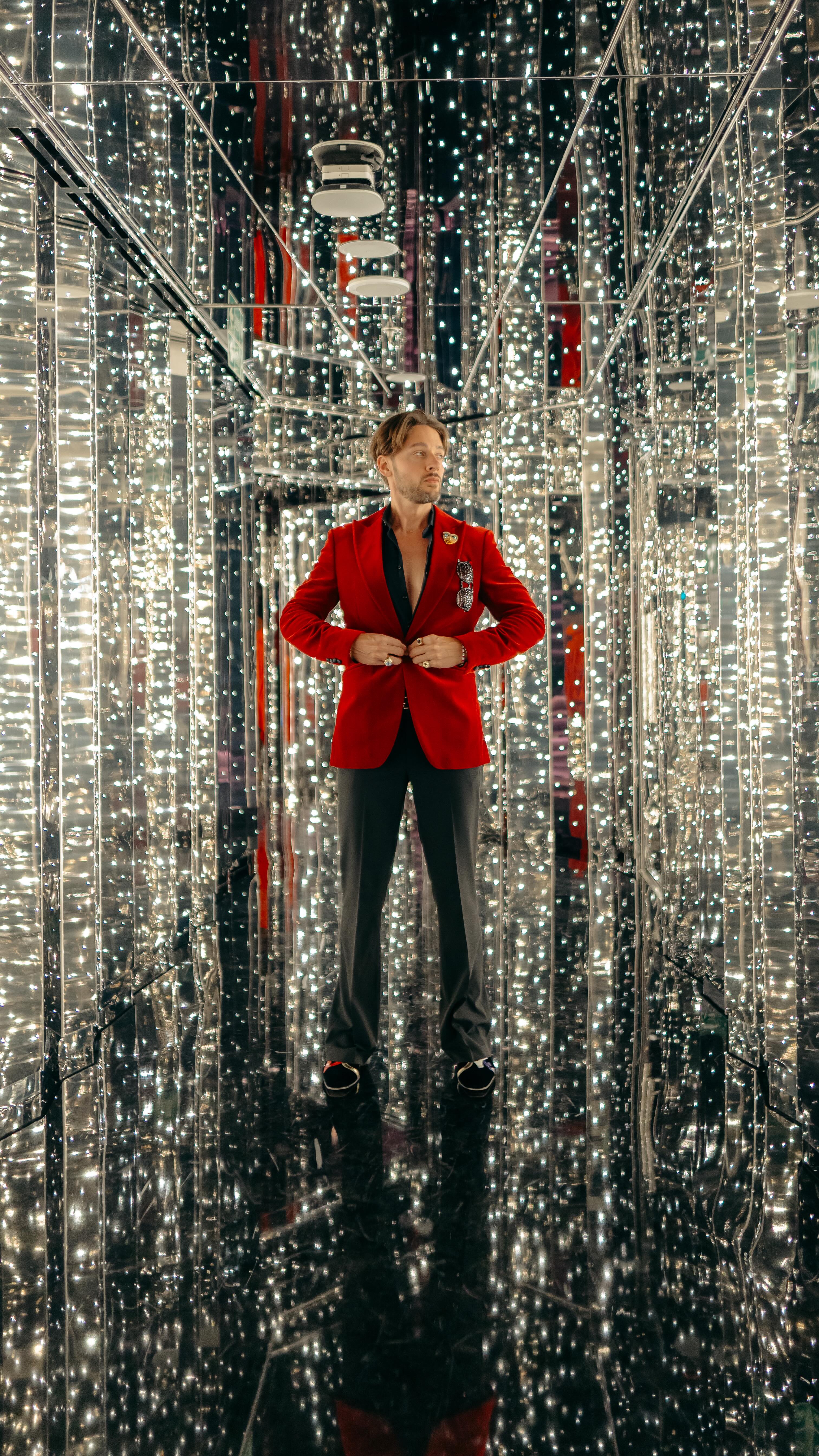 Instagram post by @jwbarger for Virgin Voyages. Caption reads: When they say “Unexpected at Sea,” they mean it!....