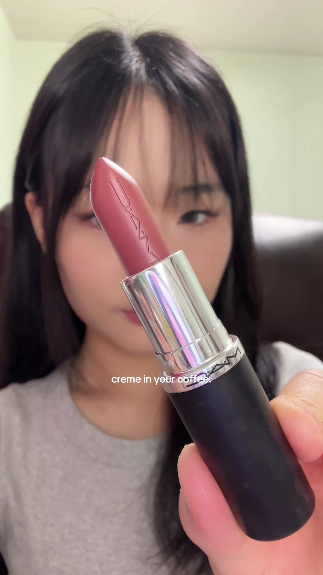 TikTok post by @stillwithjas for MAC Cosmetics USA. Caption reads: creme in your coffee vs signature move☕️....