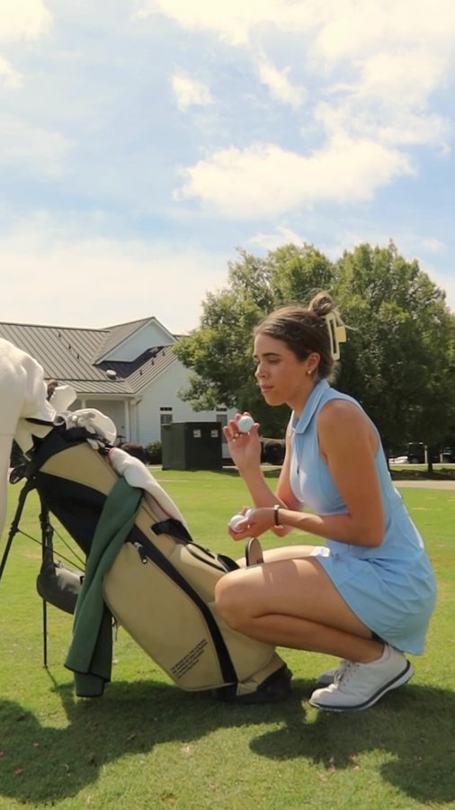 Instagram post by @haley_mccartney for ONE Brands. Caption reads: [...] game brought to you by @one1brands ⛳️....