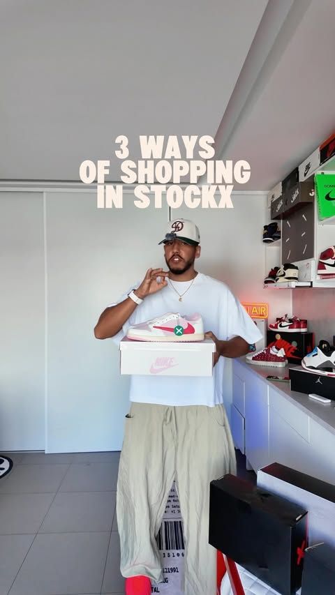 Instagram post by @dopesergio for StockX. Caption reads: [...] #sneakers #sneakerlover @StockX....
