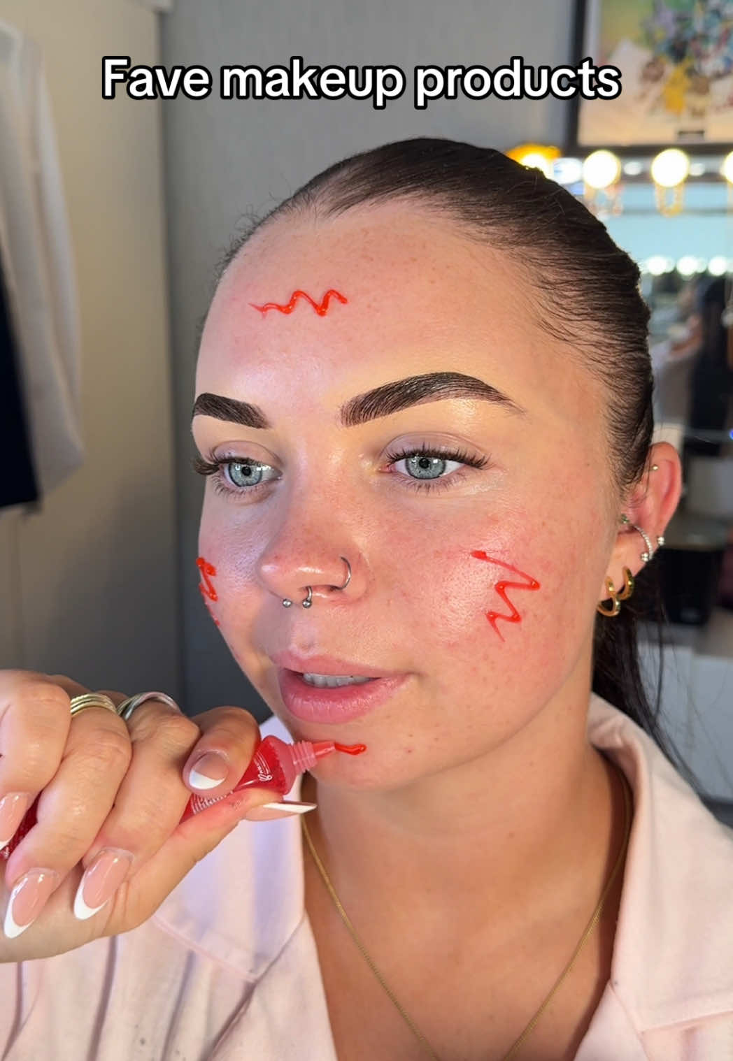 TikTok post by @eleanorashtonmu for HNB Cosmetics. Caption reads: Full base using my fave little goodies all linked....
