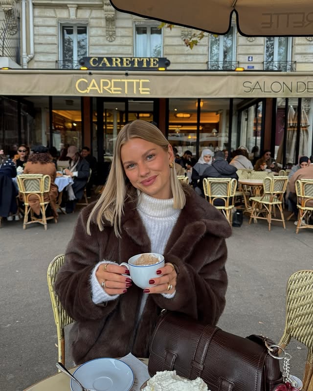Instagram post by @amanda_sand for LeGer by Lena Gercke. Caption reads: 10 winter jackets I love and would wear again....