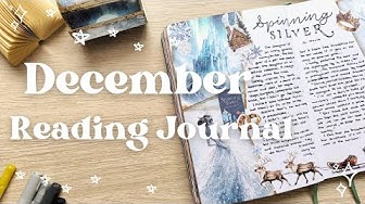 YouTube post by @bujobyfilo for Ellington Pens. Caption reads: December 2025 Reading journal update ❄️🔑💔.