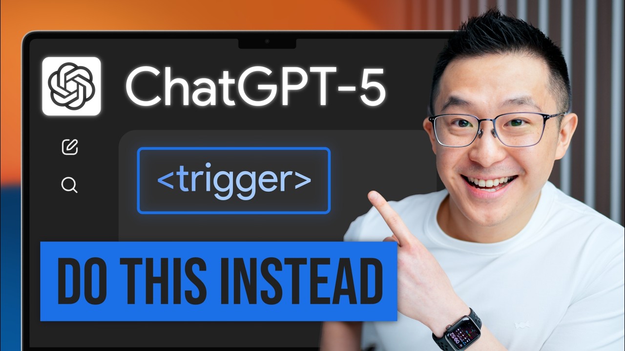 YouTube post by @JeffSu for HubSpot. Caption reads: 95% of People STILL Prompt ChatGPT-5 Wrong.