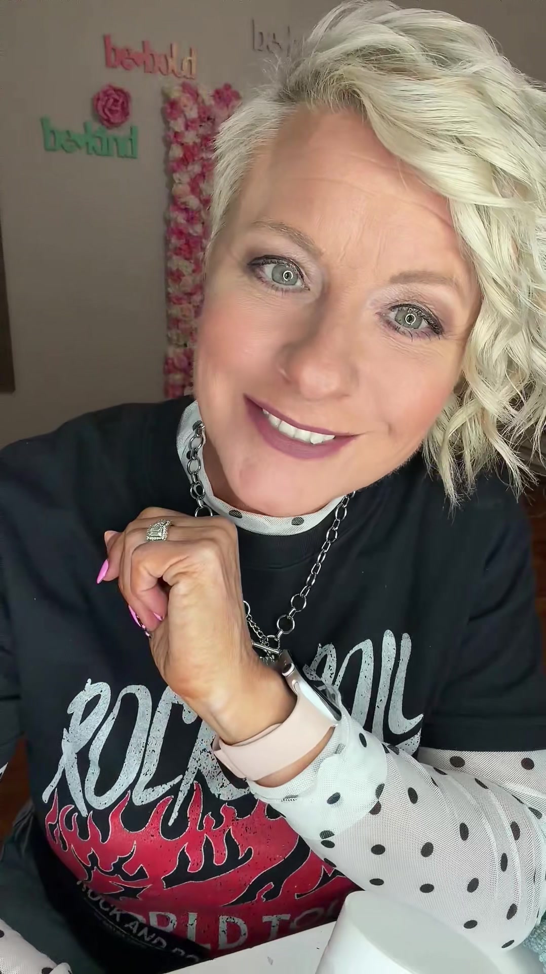 TikTok post by @mindij76 for Happy V. Caption reads: [...] #womenshealth #bloating #womensbest @My....