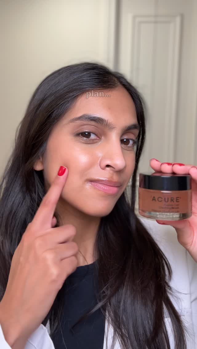 Instagram post by @leenaderm for ACURE. Caption reads: [...] uneven skin. This weekly reset from....