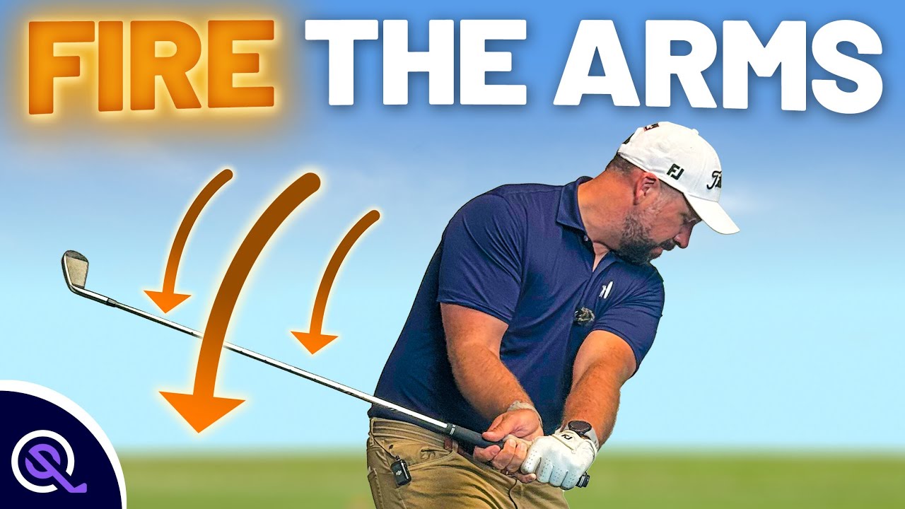 YouTube post by @swingquestgolf for HackMotion. Caption reads: THIS will help 95% of Golfers PURE their irons!.